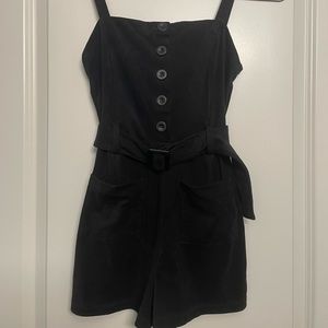 Forever 21 Black Velvet romper
